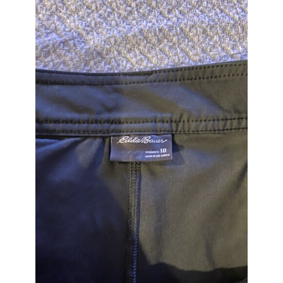 Eddie Bauer Women’s Trail Skort Size 10 Dark Gray Charcoal Hiking Athletic Cargo - Picture 2 of 7